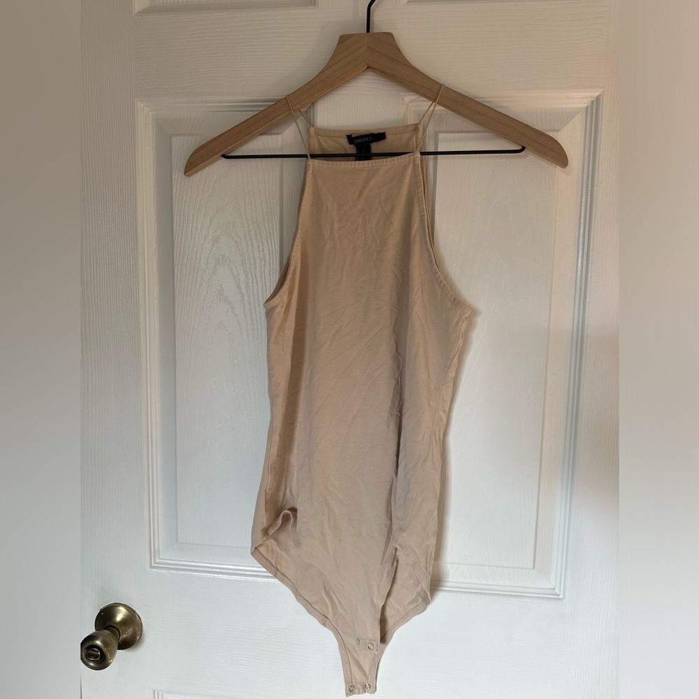 Forever 21 cream/tan bodysuit
